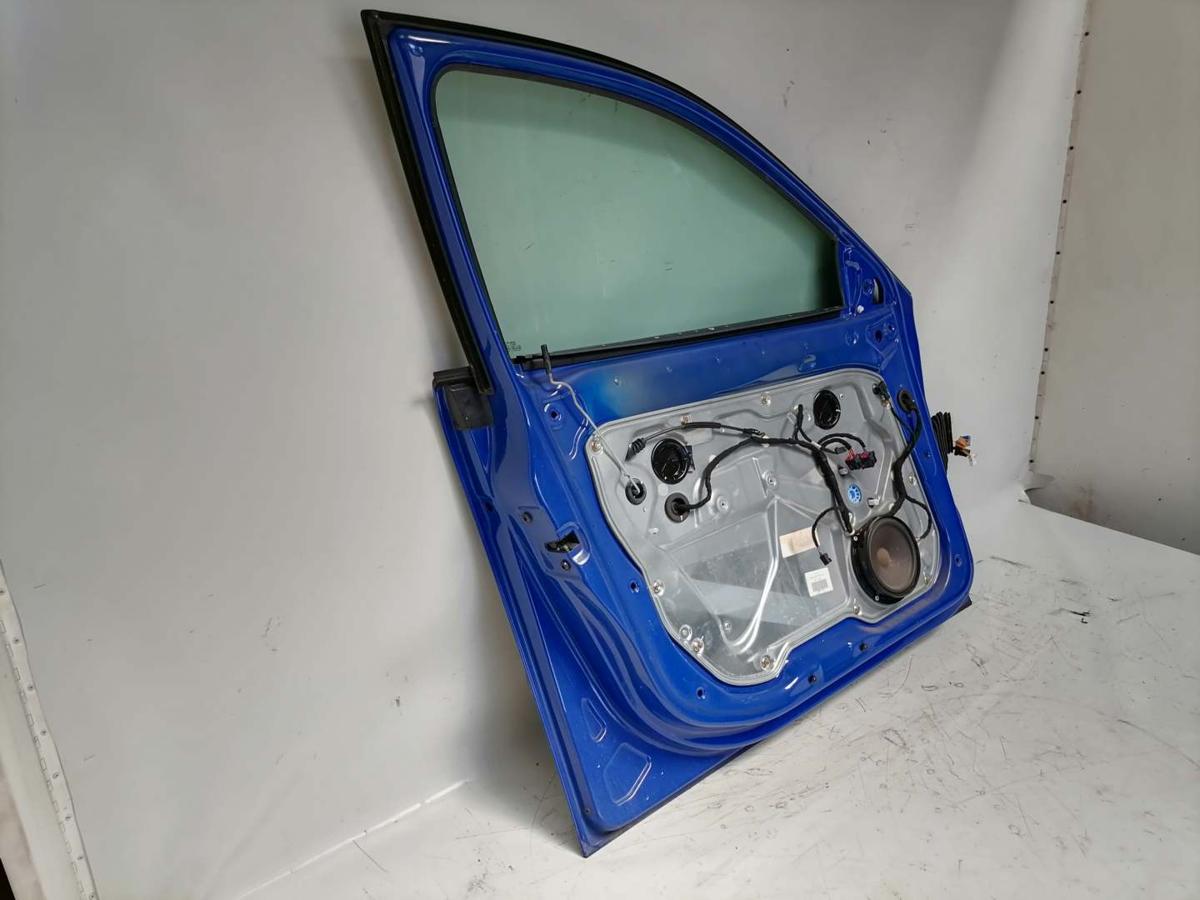 Seat Ibiza 6L original Tür vorn links LS5G Azul Swing Blue 5-Türer Bj.2003